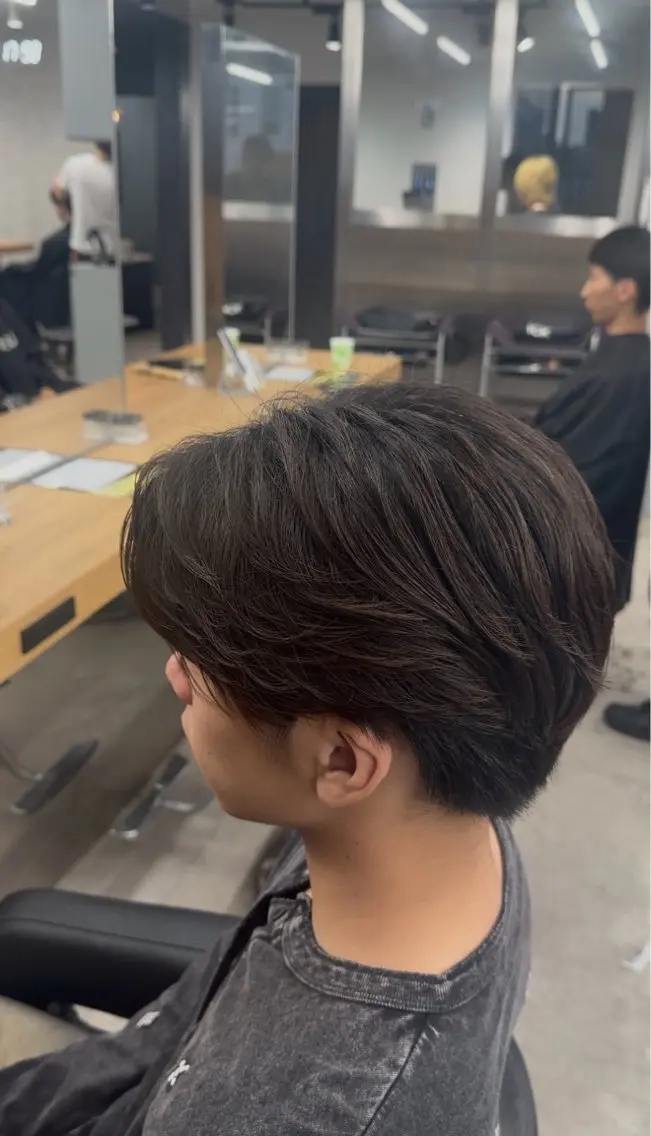 パーマ メンズ メンズパーマ 学生（メンズ向け） 学生 カット パーマ メンズカットモデル 🔥あみ🔥のヘアスタイル