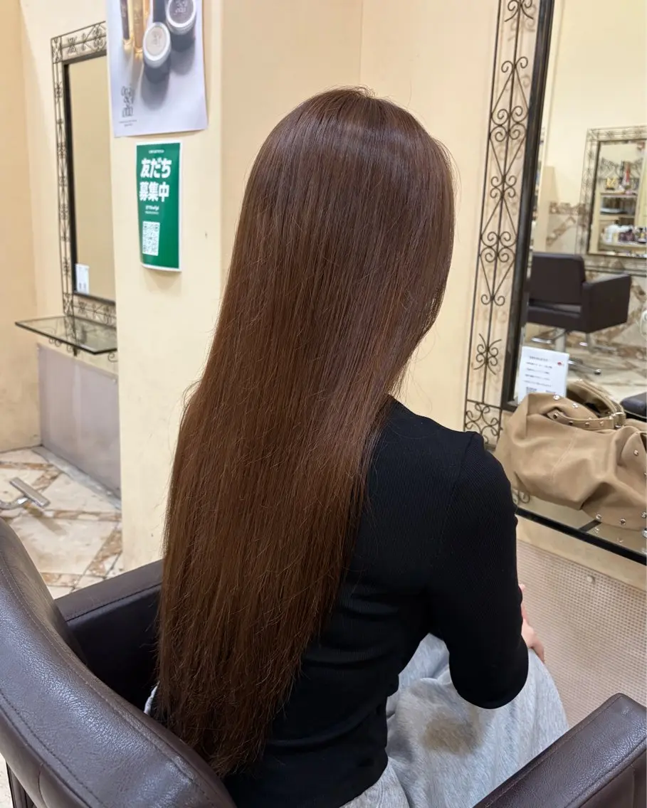 ロング カラー ブラウンカラー キャラメルブラウン ヘアカラー 國田拓海 / VINGTANSのヘアスタイル