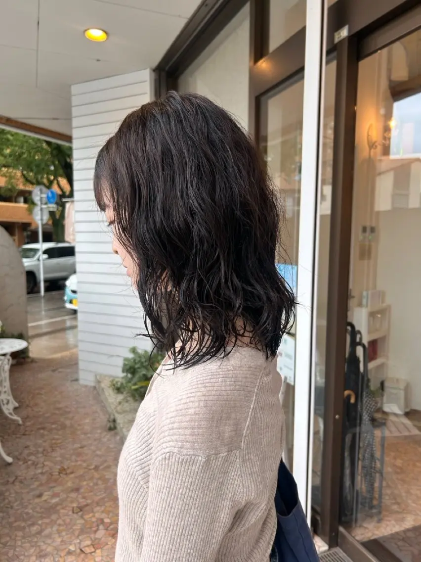 ミディアム パーマ ミディアムパーマ パーマ eMu🫧 〜𝑴𝒊𝒖〜のヘアスタイル