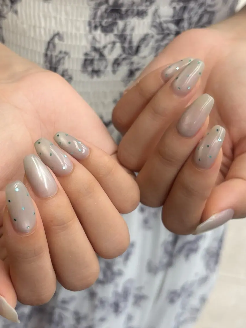 ネイル ドット ピンク ハンドネイル pro.m. さよのネイルデザイン