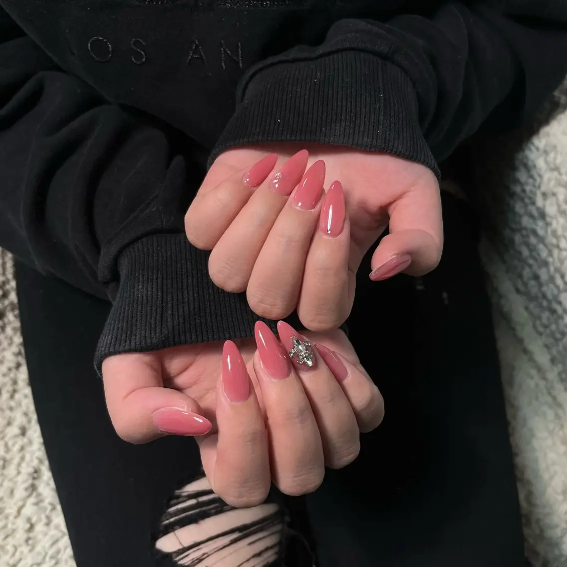 ネイル ロングネイル ワンカラーネイル nailsalon 702  小夏のネイルデザイン
