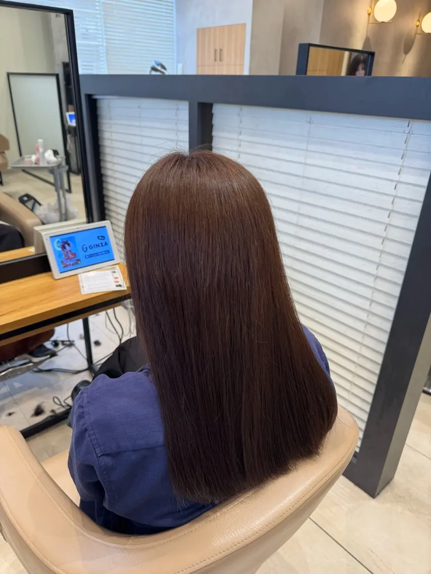 セミロング 🫧艶髪カラー🫧 ココノのヘアスタイル