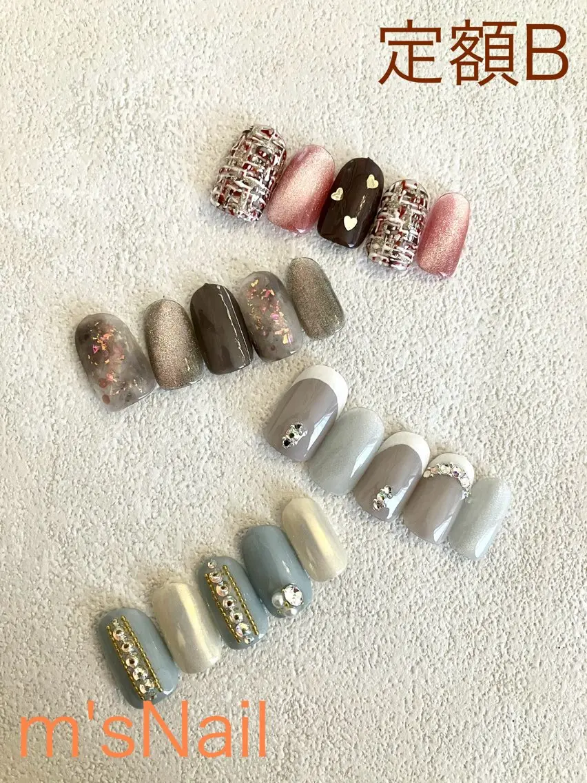 ネイル ジェルネイル パラジェル ハンドネイル m'sNail 福岡西区 ネイルのネイルデザイン