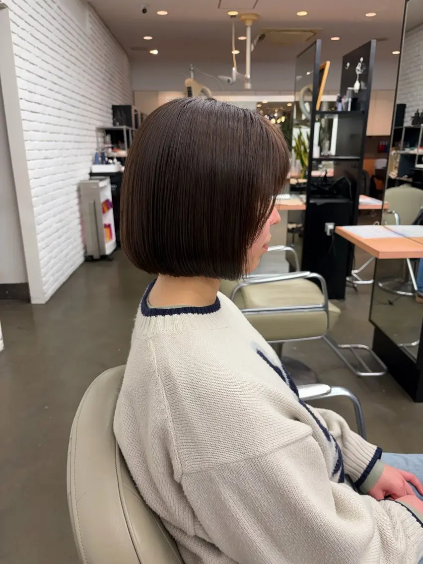 ショート ボブ 🎧ayaka/ボブ /透明感カラー🩵のヘアスタイル