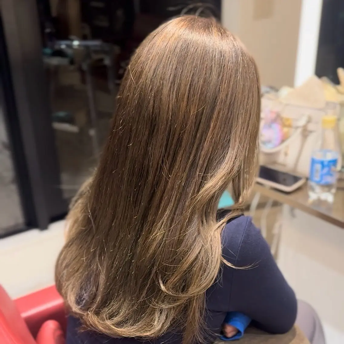ロング カラー 中村 彩菜のヘアスタイル