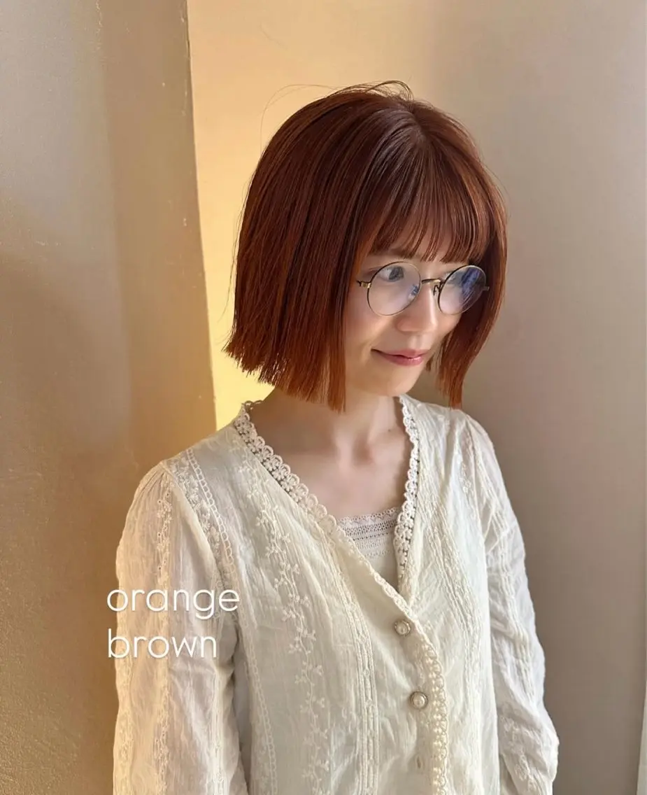 ショート カラー ブリーチ ブリーチなしカラー NAKAHARA TSUKUSHIのヘアスタイル