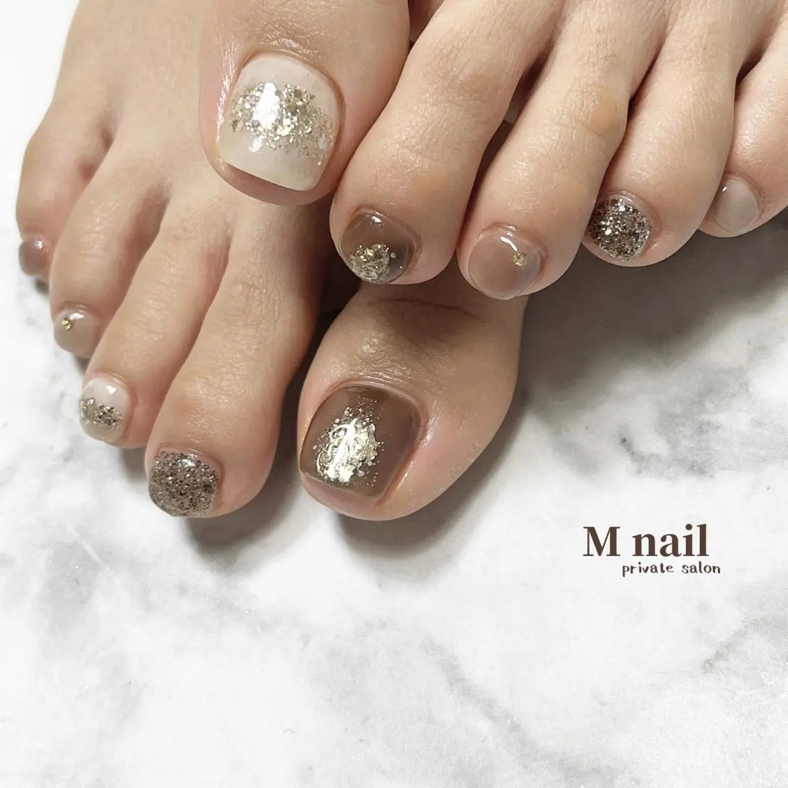 ネイル フットネイル フットネイル M nailのネイルデザイン