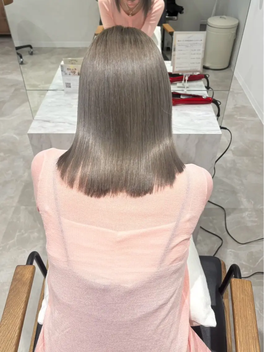 ミディアム 髪質改善 トリートメント トリートメント 古堅 一正のヘアスタイル