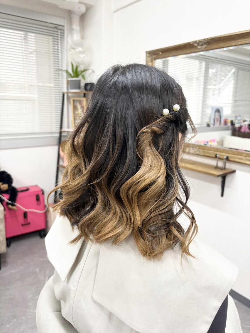 ヘアアレンジ 結婚式・ブライダル ヘアセット ヘアサロン ミカヅキのヘアスタイル
