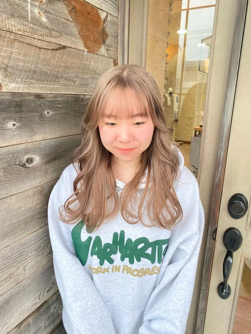 ロング カラー ヘアカラー トリートメント 竹内 柚子のヘアスタイル