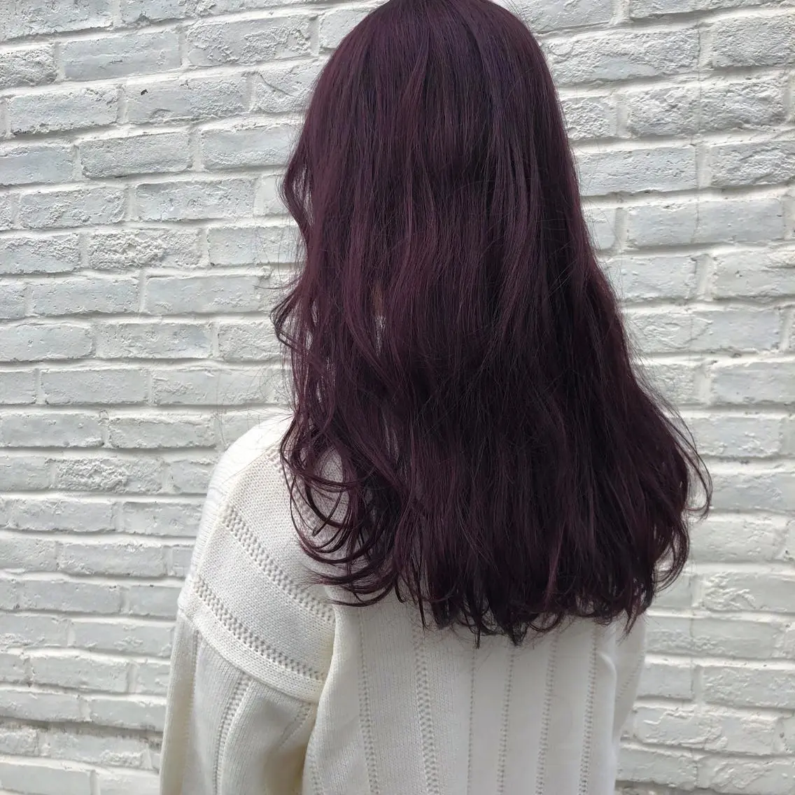 セミロング カラー カシス ニシオカ タクヤのヘアスタイル