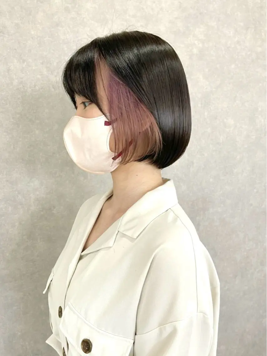 ミディアム 韓国風ヘア ヘアカラー 成城美容室 YOSHIMURAのヘアスタイル