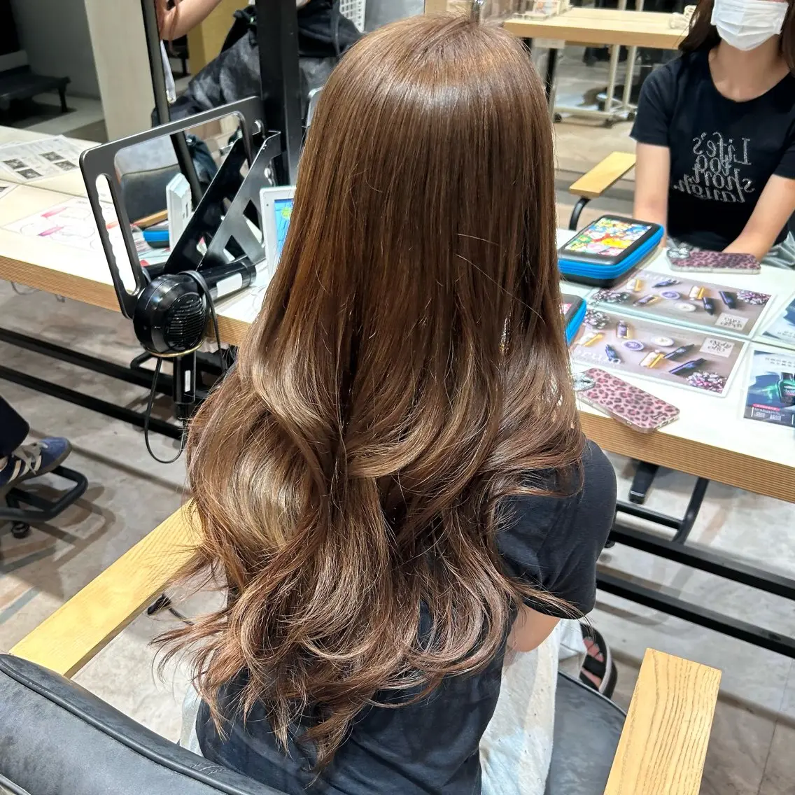 ロング カラー ヘアカラー 美髪縮毛 COCOROのヘアスタイル