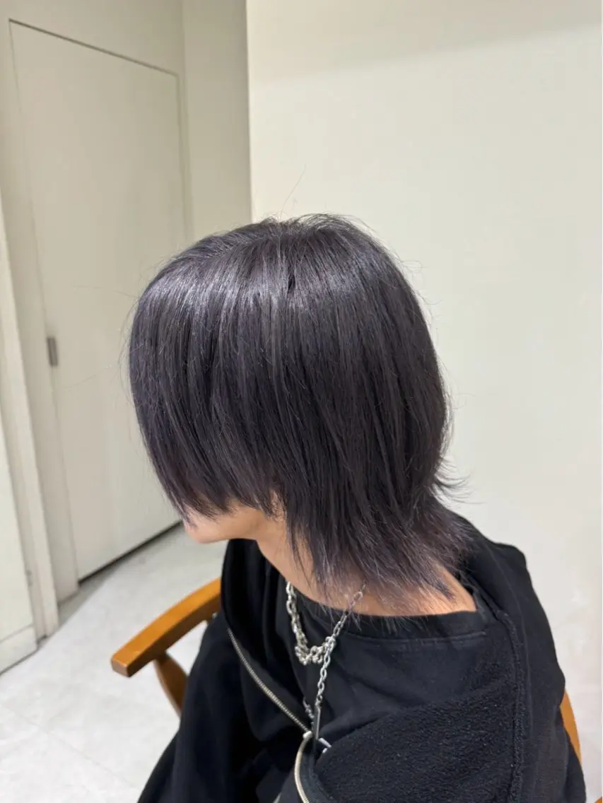 カラー メンズ メンズハイトーン ベージュカラー ハイトーンカラー 三木 郁人のヘアスタイル