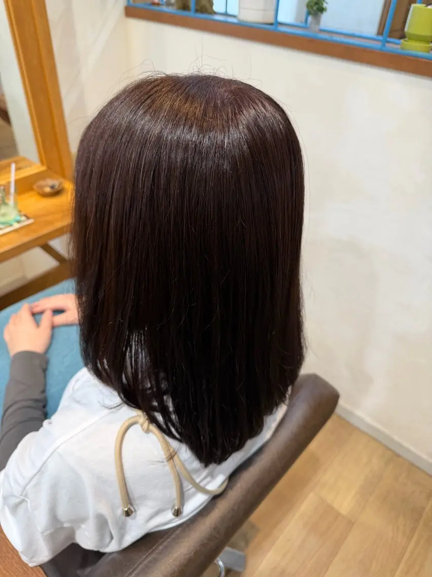 ミディアム RENA|透明感 カラー×癒しスパのヘアスタイル