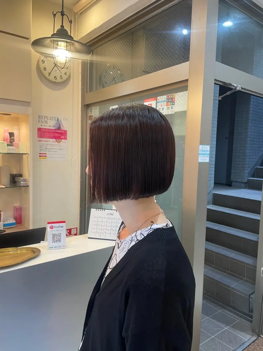 ショート 前下がりボブ ボブ seek next/ ゆうな🎀のヘアスタイル