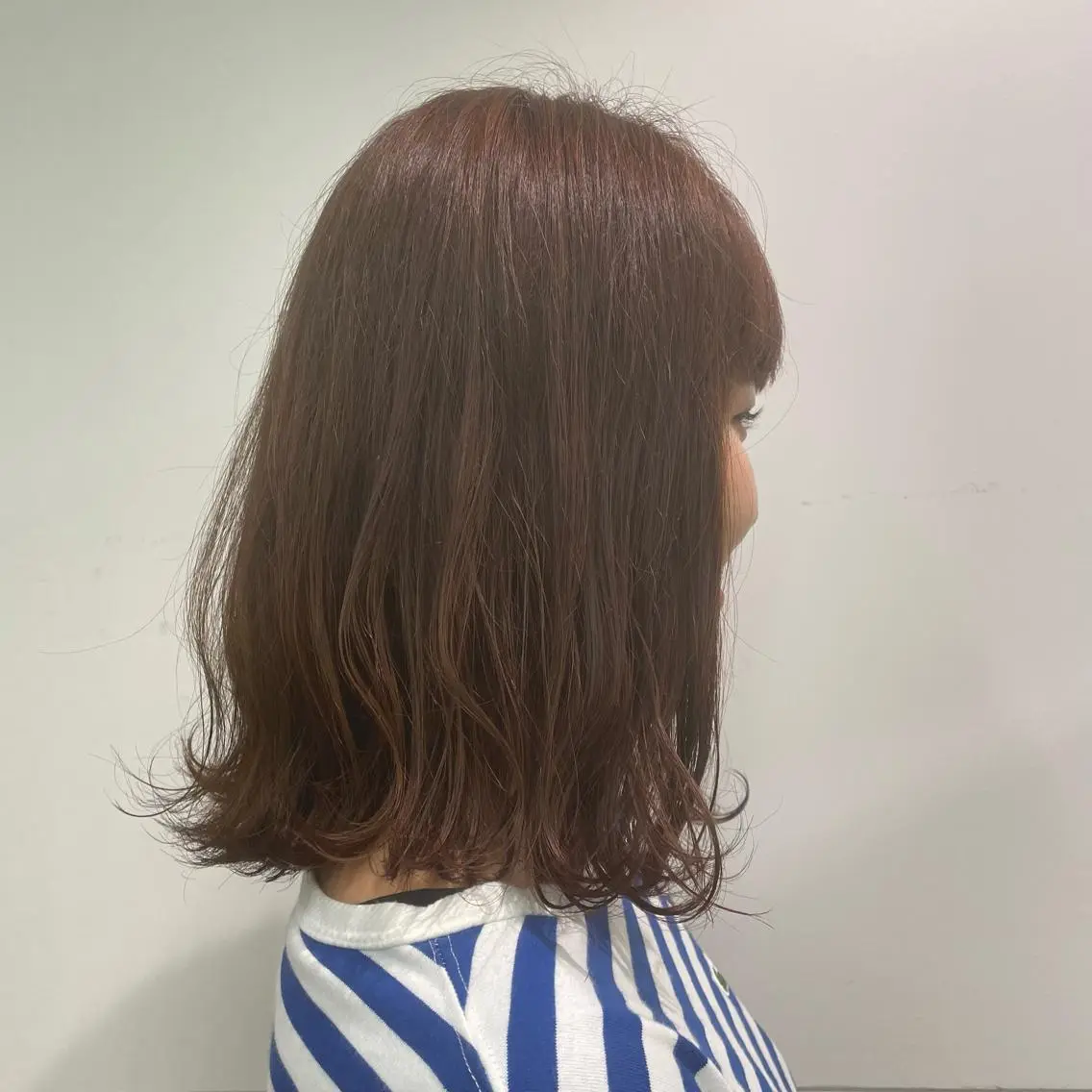 ミディアム カラー オレンジ 🍃○岡 |  Maruokaのヘアスタイル