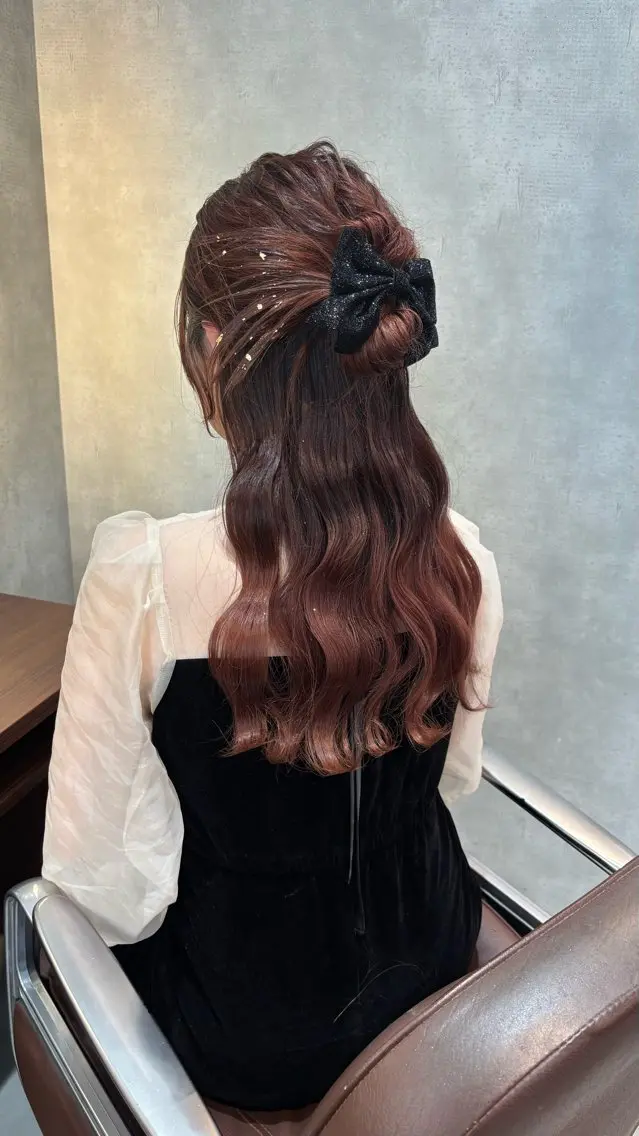 ロング ヘアセット chic 渡辺 桃羽のヘアスタイル