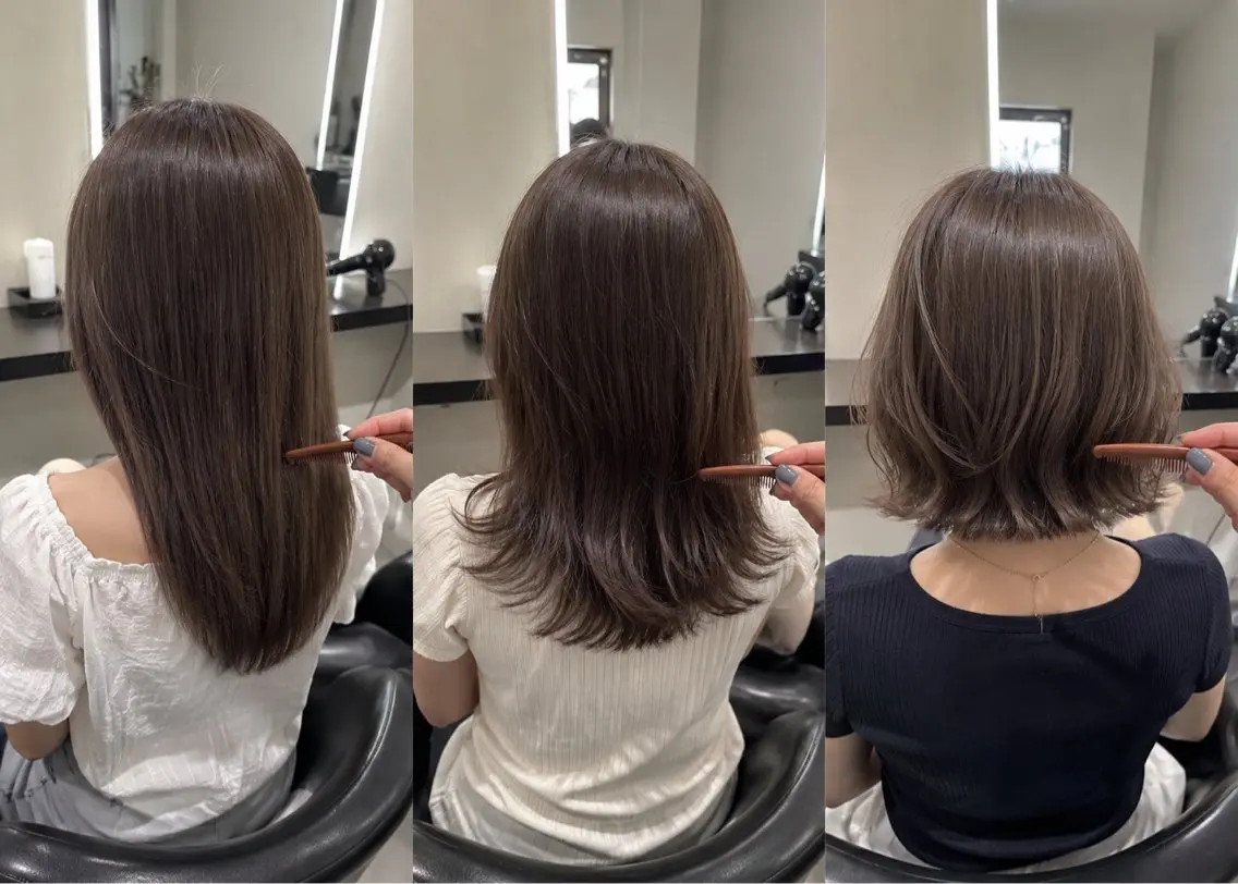 ミディアム カラー ブラウンカラー トリートメント 🌈ウルトワ水素 髪質改善naru🌈のヘアスタイル