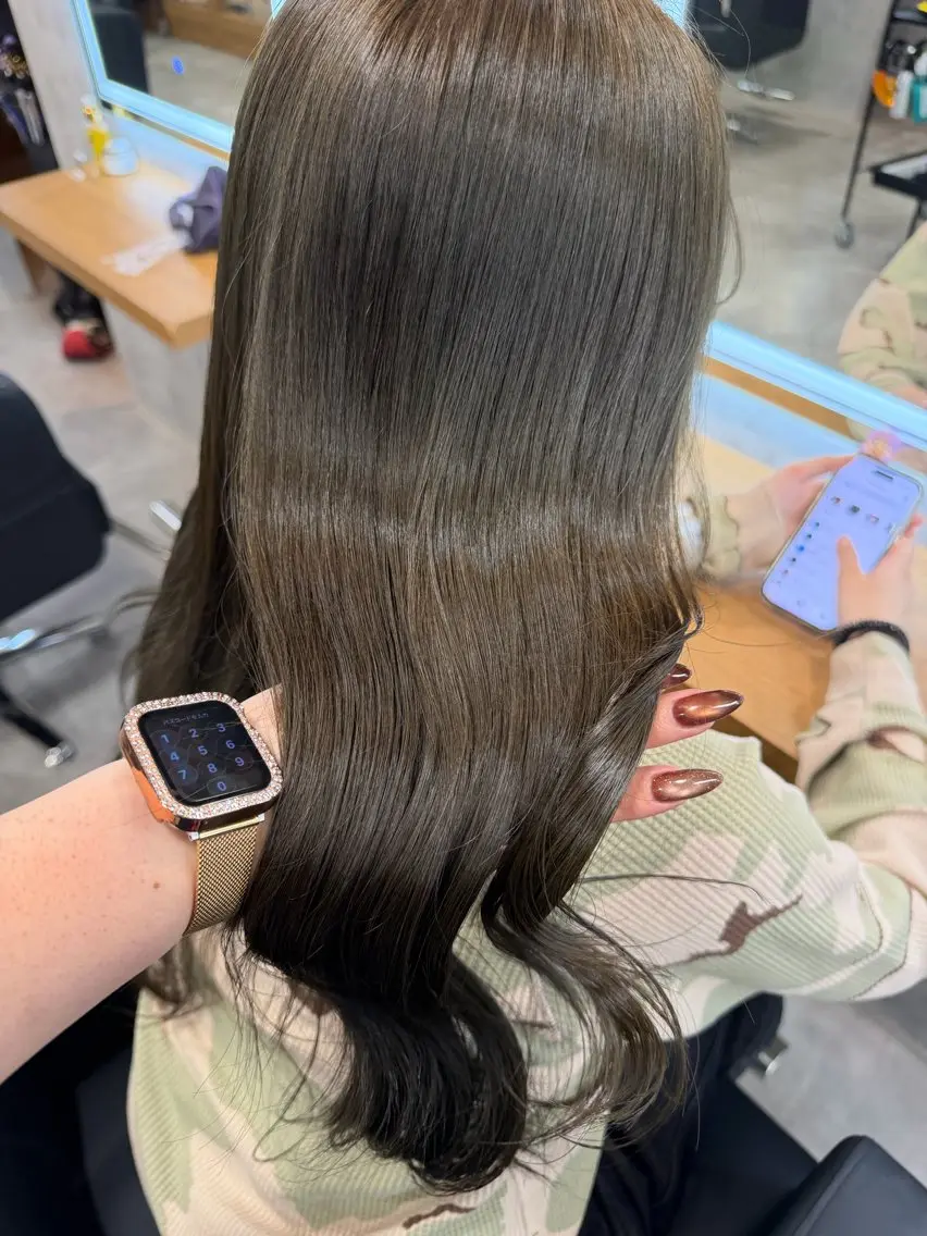 カラー 暖色/透明感カラー 🤍yuzuho🫧のヘアスタイル