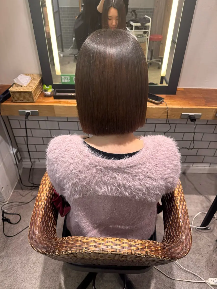 ショート カット 縮毛矯正 暖色カラー🤎Red Neo　meiのヘアスタイル