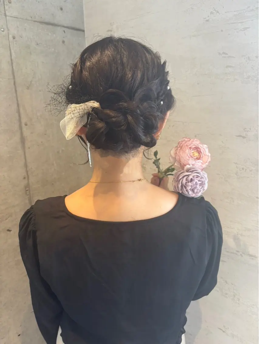 ヘアアレンジ ヘアセット 美髪× ヘアセット✨Araiのヘアスタイル