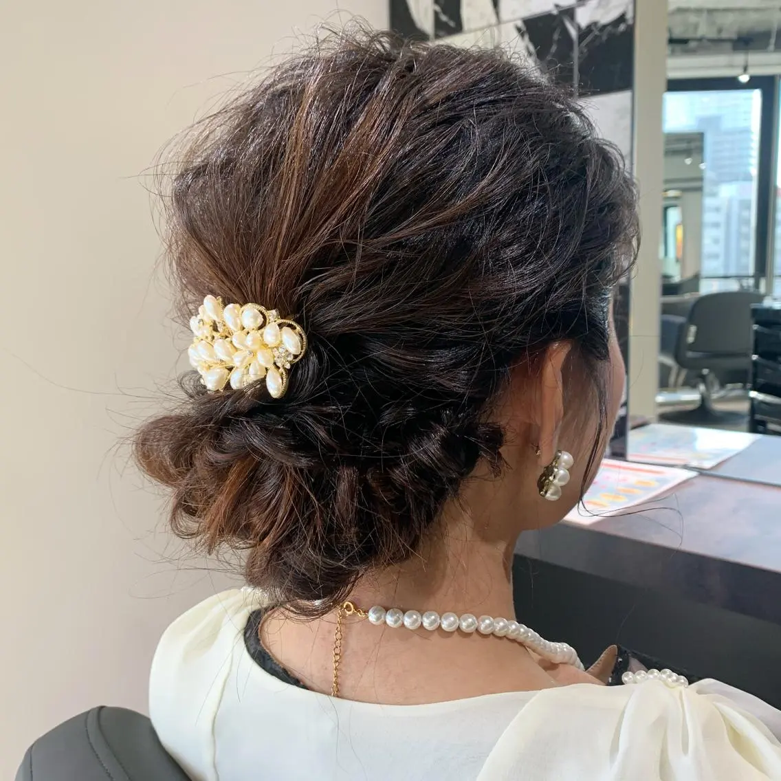ロング ヘアアレンジ 結婚式・ブライダル ショート/脱白髪染め ☆宇﨑悠実のヘアスタイル