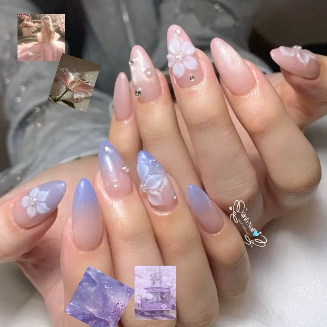 ネイル チークネイル 桜ネイル 長さ出し フットネイル ジェルネイル ハンドネイル XIINH NAIL SALONのネイルデザイン