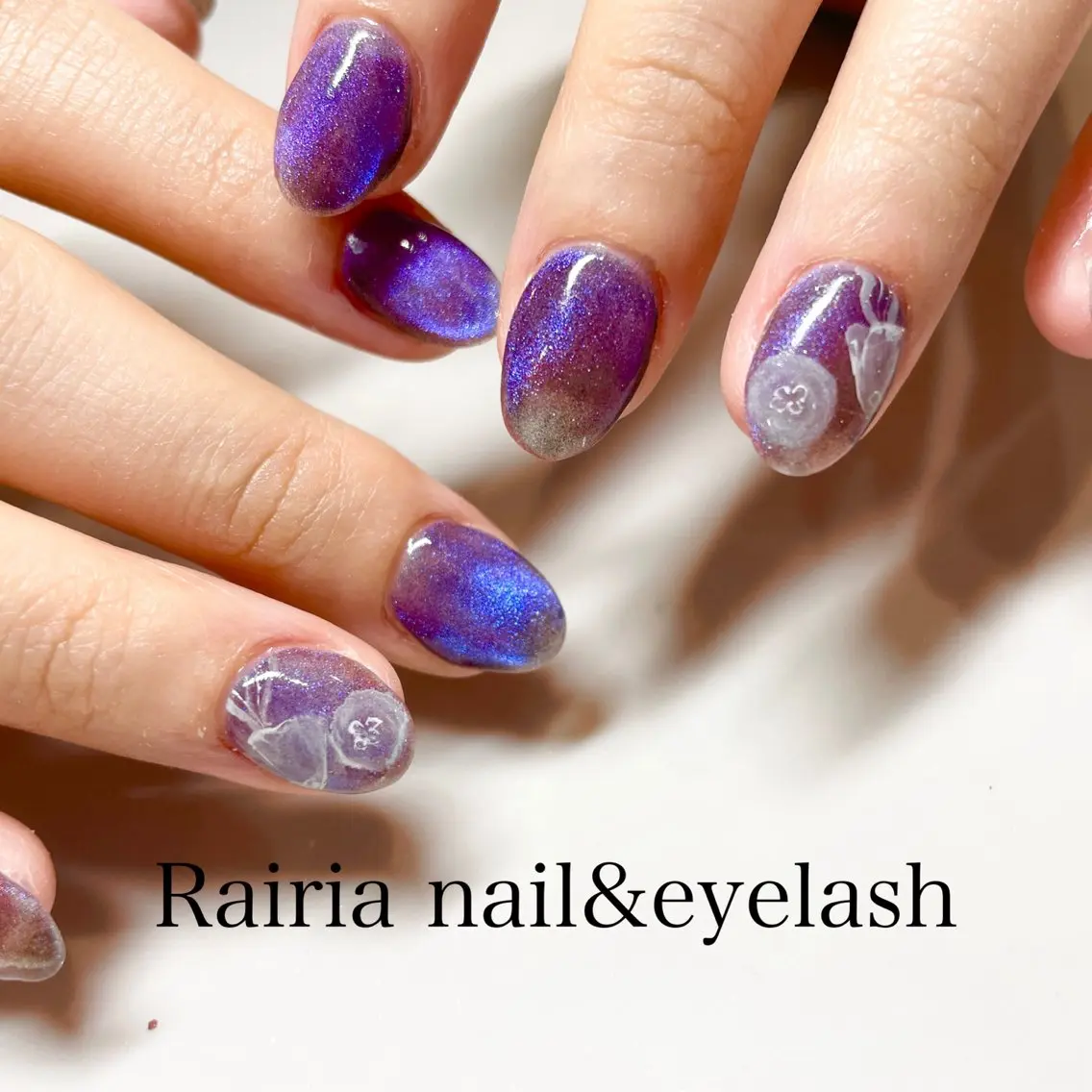 ネイル アートネイル マグネットネイル 持ち込み ハンドネイル Rairianail 小岩店のネイルデザイン