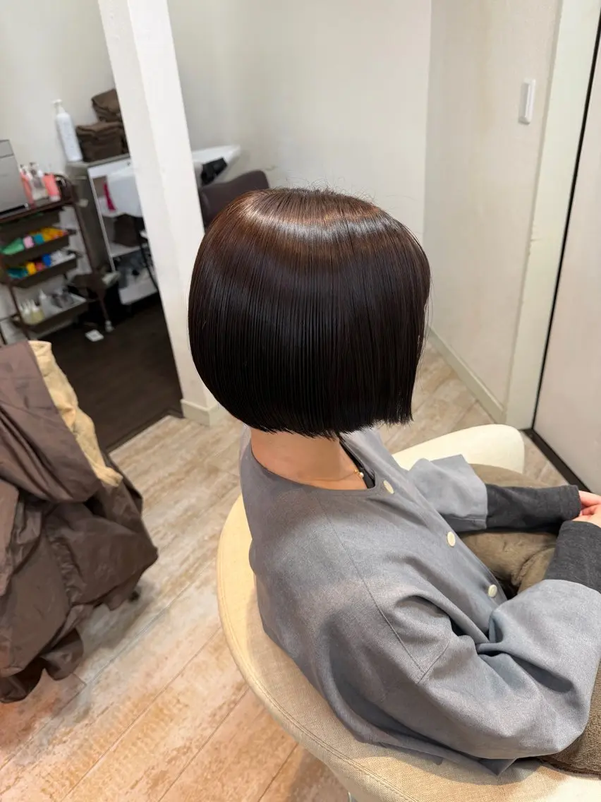 カラー 縮毛矯正 大野 愛代莉のヘアスタイル