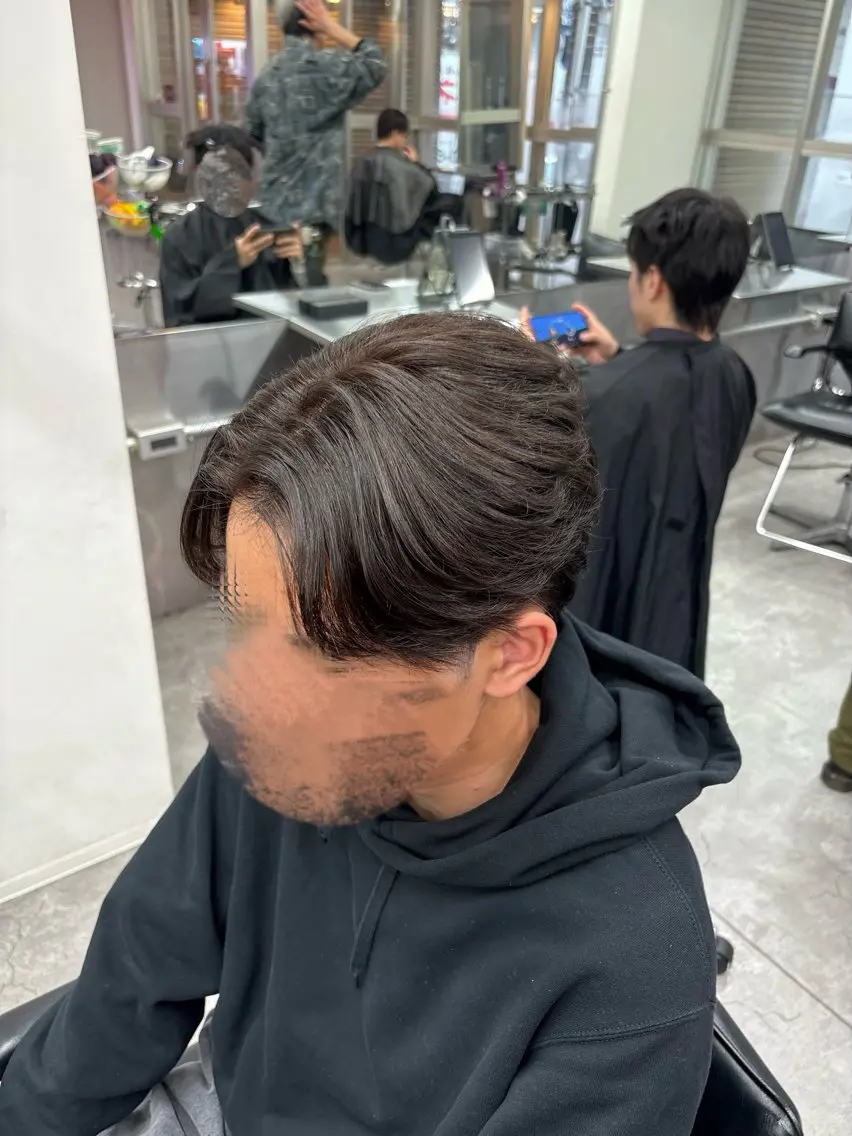ミディアム カラー パーマ メンズ カット パーマ トリートメント ヘアセット 🔥最強メンズ特化/ パーマの達人🔥風見のヘアスタイル