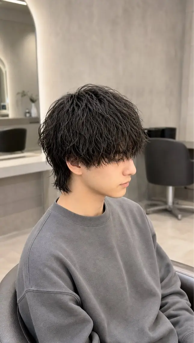 【新規メンズ限定】男らしいスタイルに✨カット+ツイストスパイラルパーマの写真