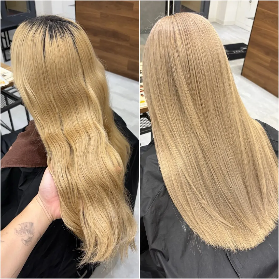 カラー ブリーチ ヘアカラー KEISUKE🐶 ブリーチ×エクステのヘアスタイル