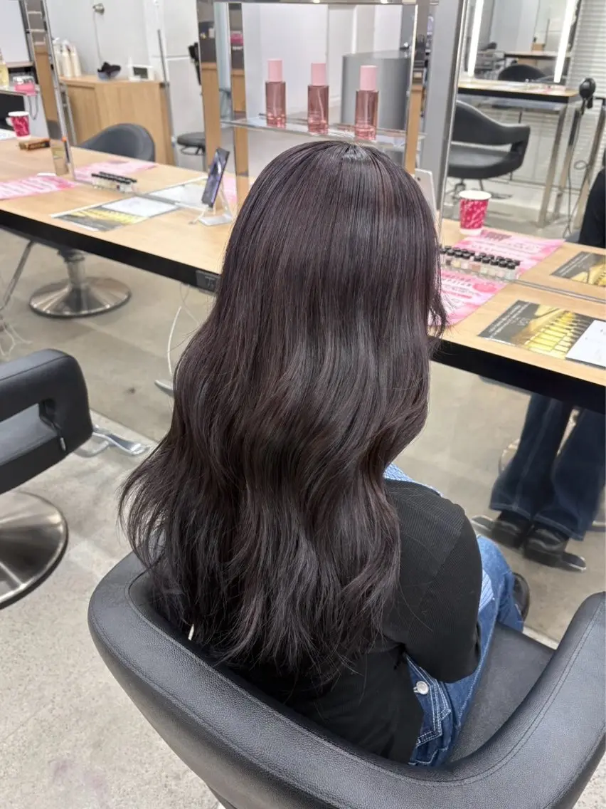 ロング ヘアカラー miku/ラベンダー 透明感カラー🪻❤︎のヘアスタイル