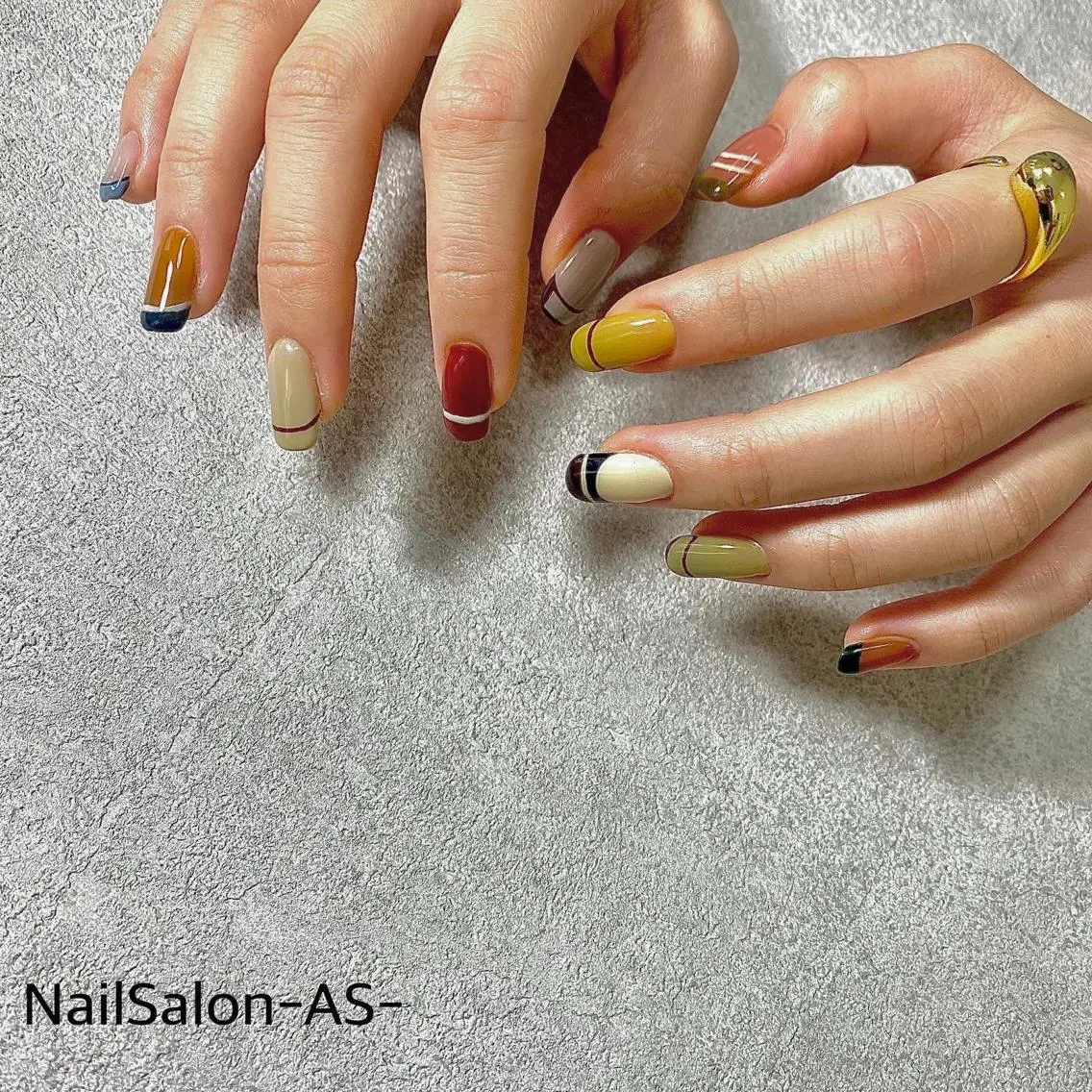 ネイル フレンチネイル Nail Salon louéのネイルデザイン