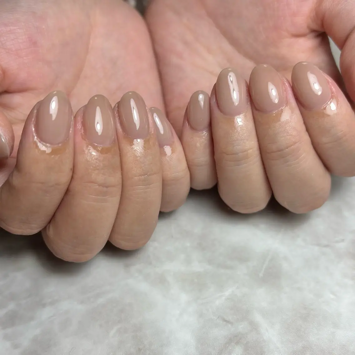 ネイル ワンカラーネイル ハンドネイル NAILSALON en+沖縄市美原のネイルデザイン