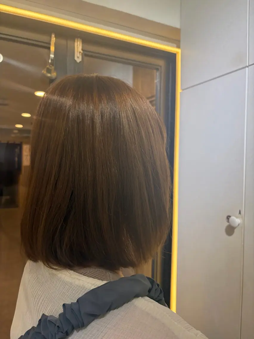 ミディアム カラー 門脇 愛未のヘアスタイル