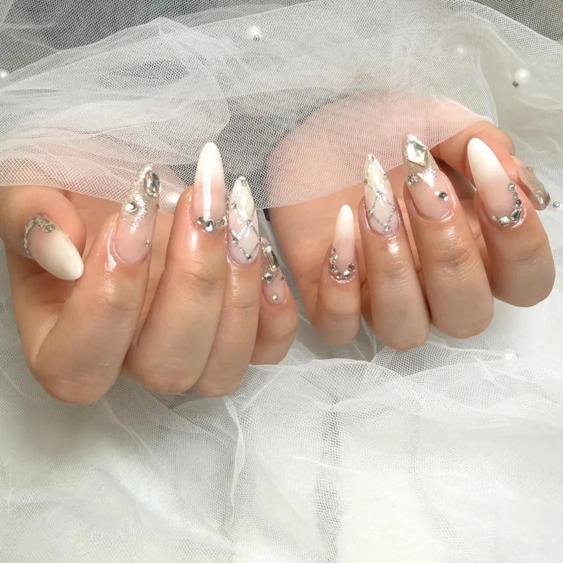 【人気No.1🧚🏻♀️】チップ長さ出し10本+やり放題✨パーツ無料✨(持ち込みok)の写真