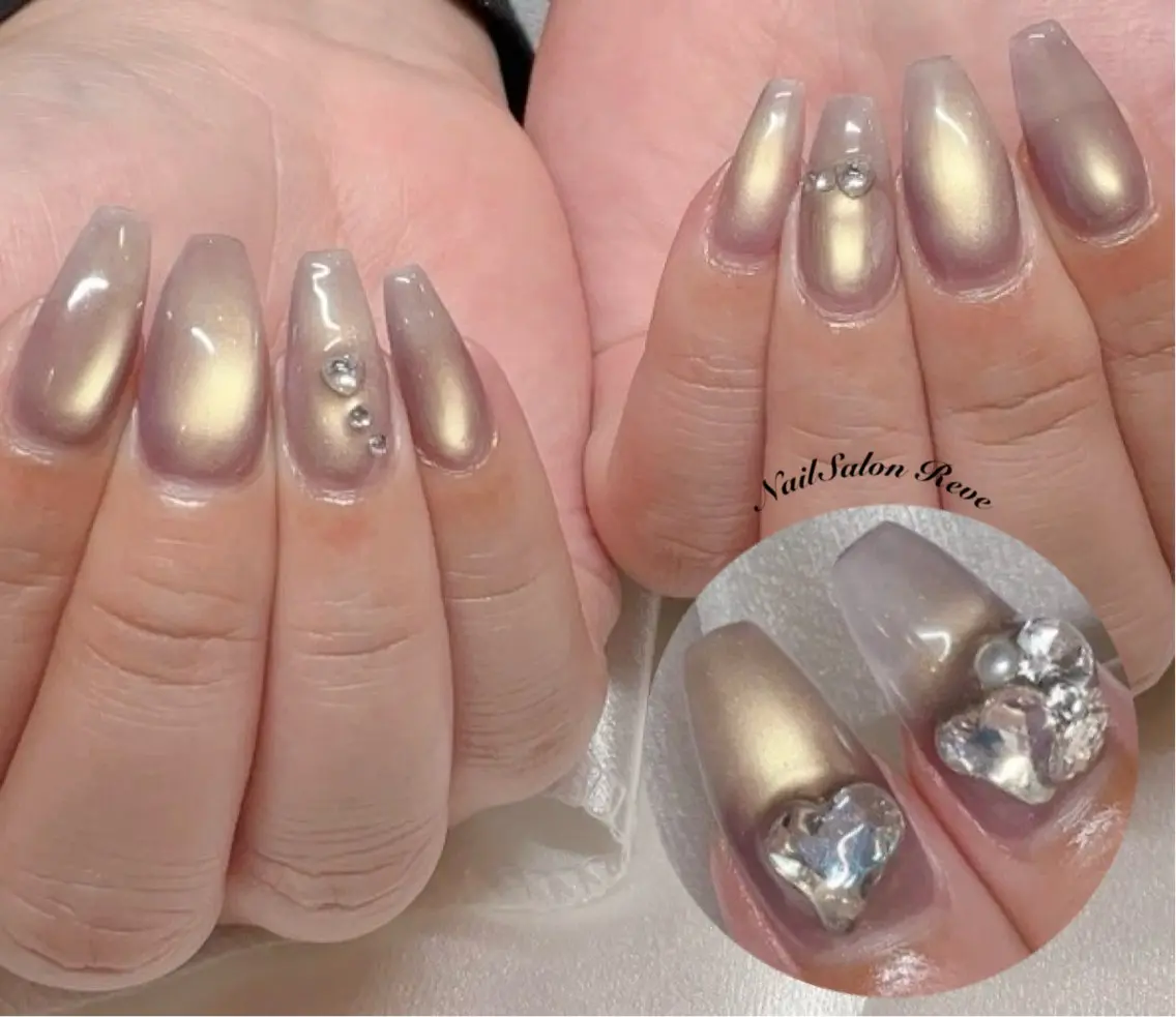 ネイル アートネイル マグネットネイル ハンドネイル NailSalon Reveのネイルデザイン