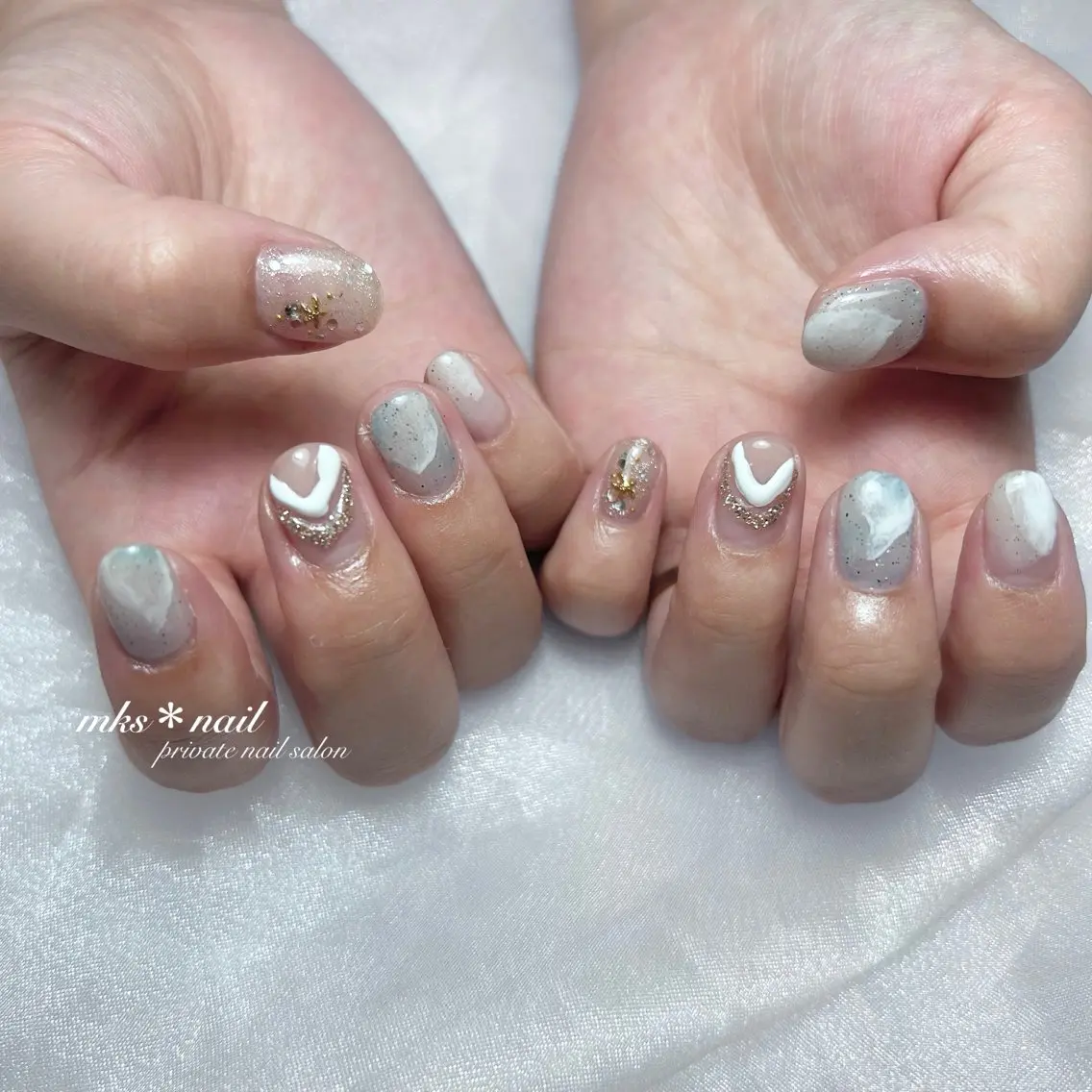 ネイル mks＊nail //  枚方長尾のネイルデザイン