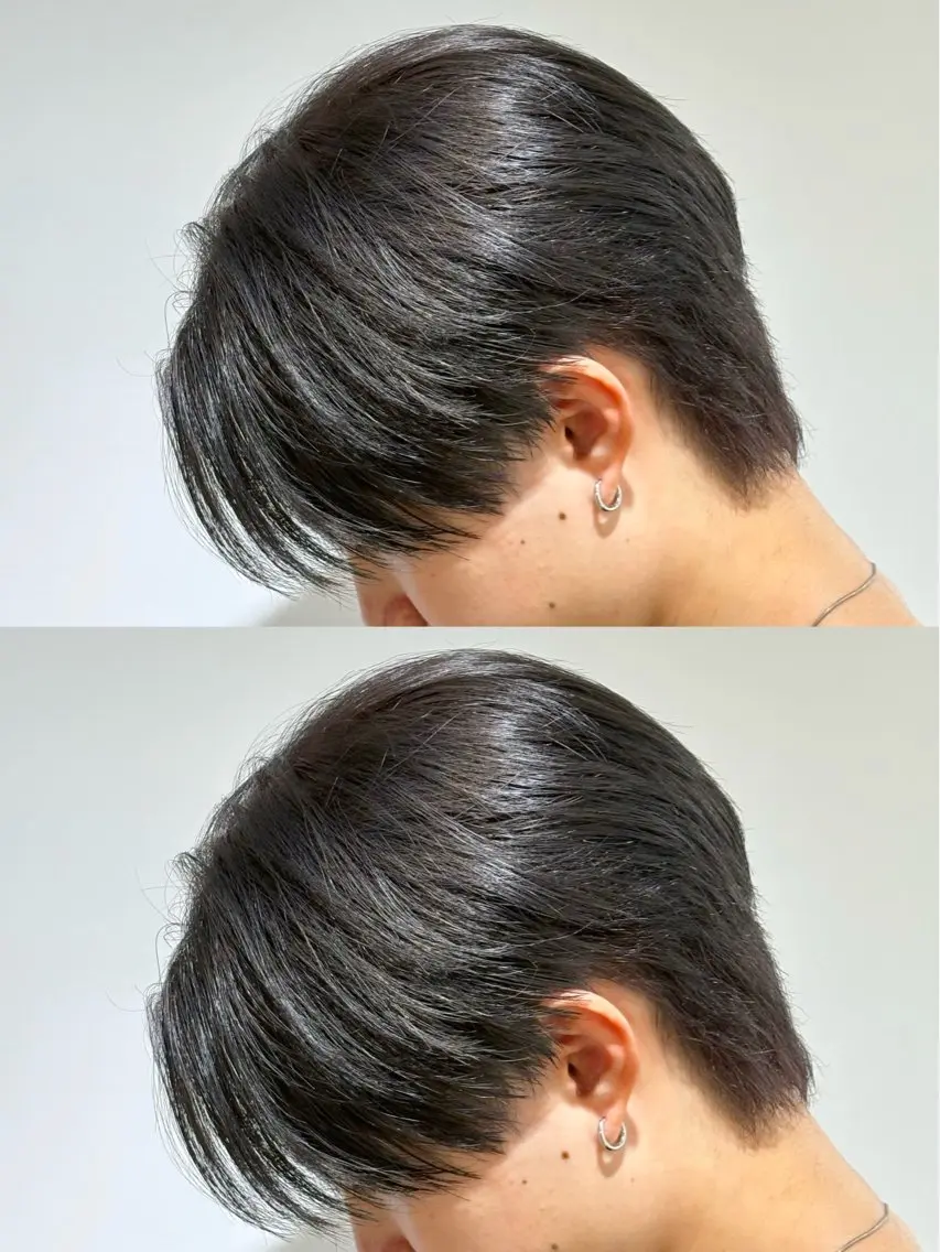 【ブリーチ毛でもOK】✂️メンズカット＋ブリーチ毛縮毛矯正ホームケアセット付き✂️の写真