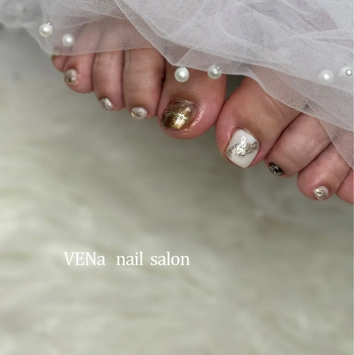 ネイル フットネイル ワンカラーネイル VENa eye＆ nail salonのマツエク・マツパデザイン