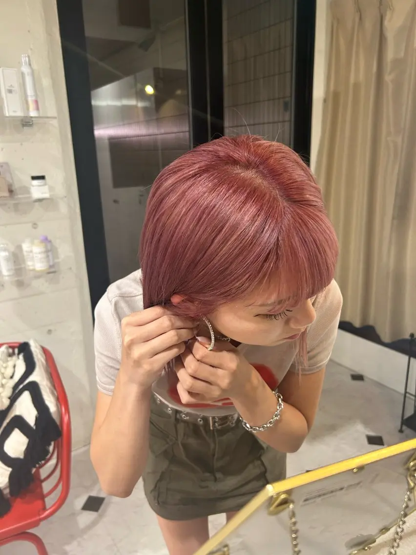 カラー 🌟デザインカラー 久保悠那のヘアスタイル