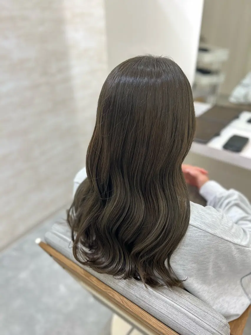 🔹minimo価格🔹髪質改善カラー+🫧髪の柔軟剤🫧酵素トリートメントの写真