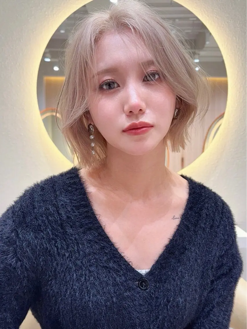 ショート カラー 似合わせカット ヘアカラー レイヤー/髪質改善 Lond ambreのヘアスタイル