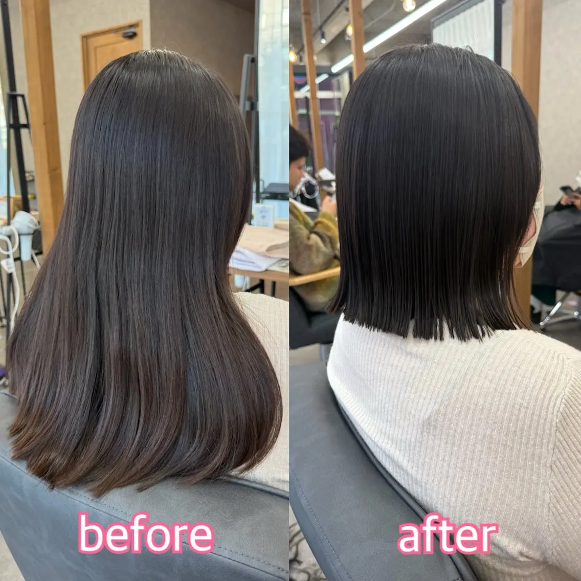 ミディアム ボブ カット トリートメント 似合わせボブ🎀🫧 千葉 優希のヘアスタイル