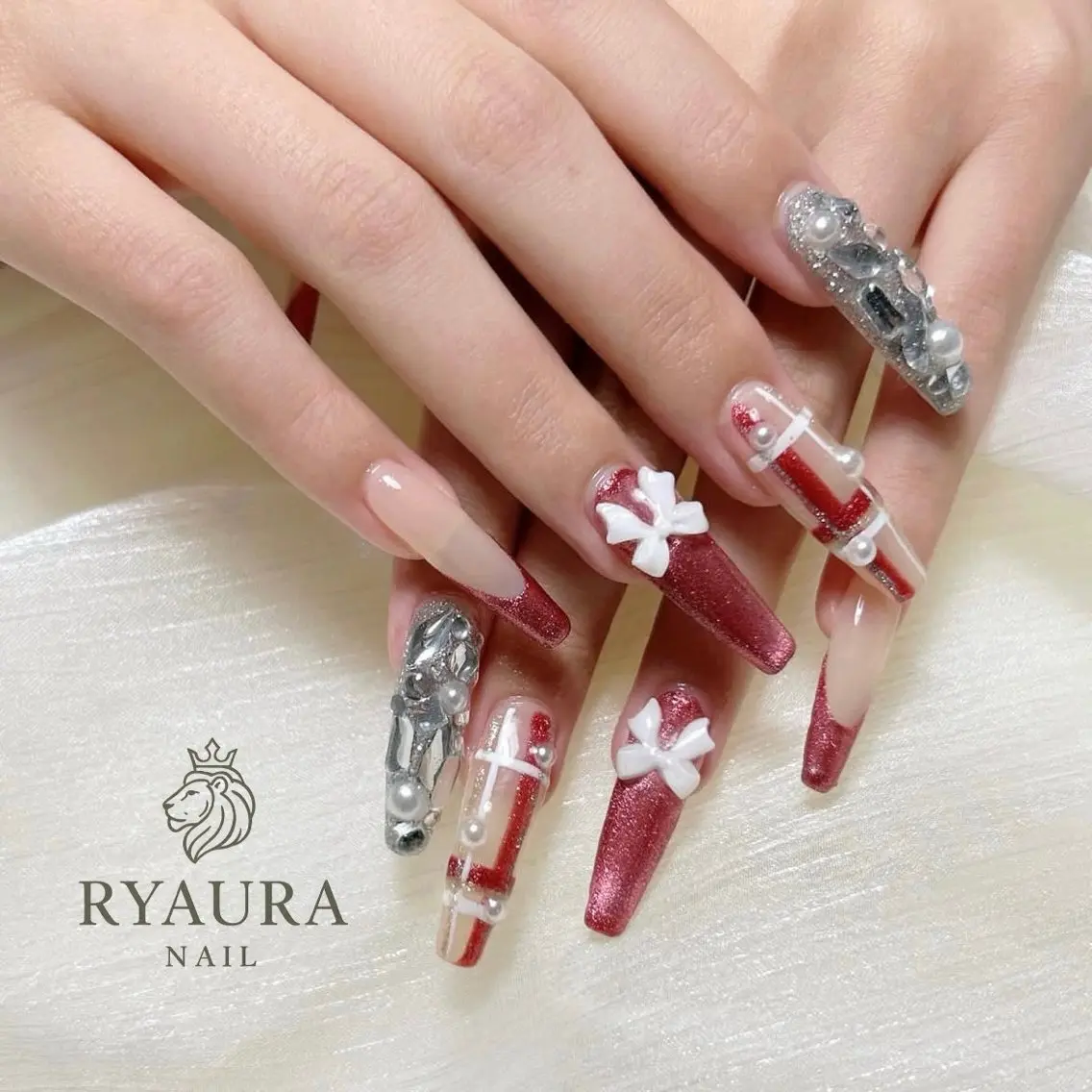 ネイル 冬ネイル クリスマス RYAURA NAILのネイルデザイン