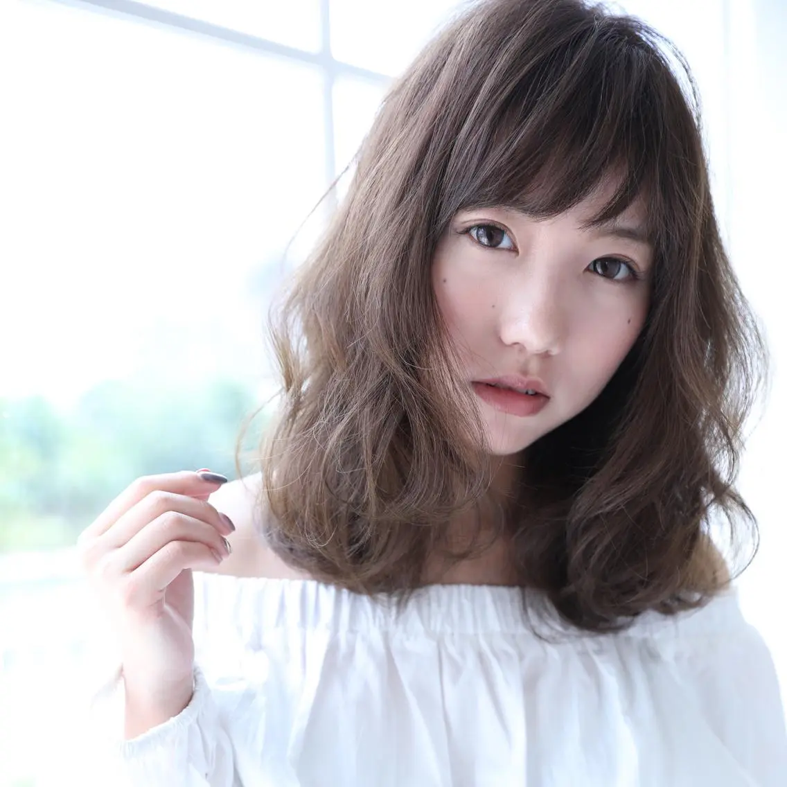 ミディアム カラー 中西 優典のヘアスタイル