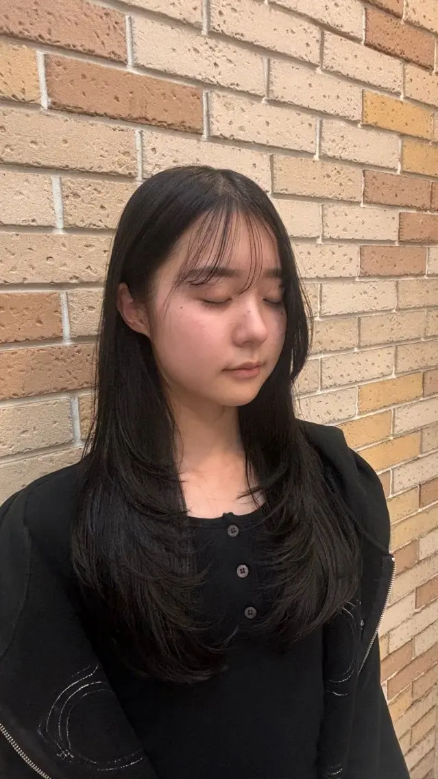 ロング カット 艶カラー 髪質改善 🍓苺奈のヘアスタイル