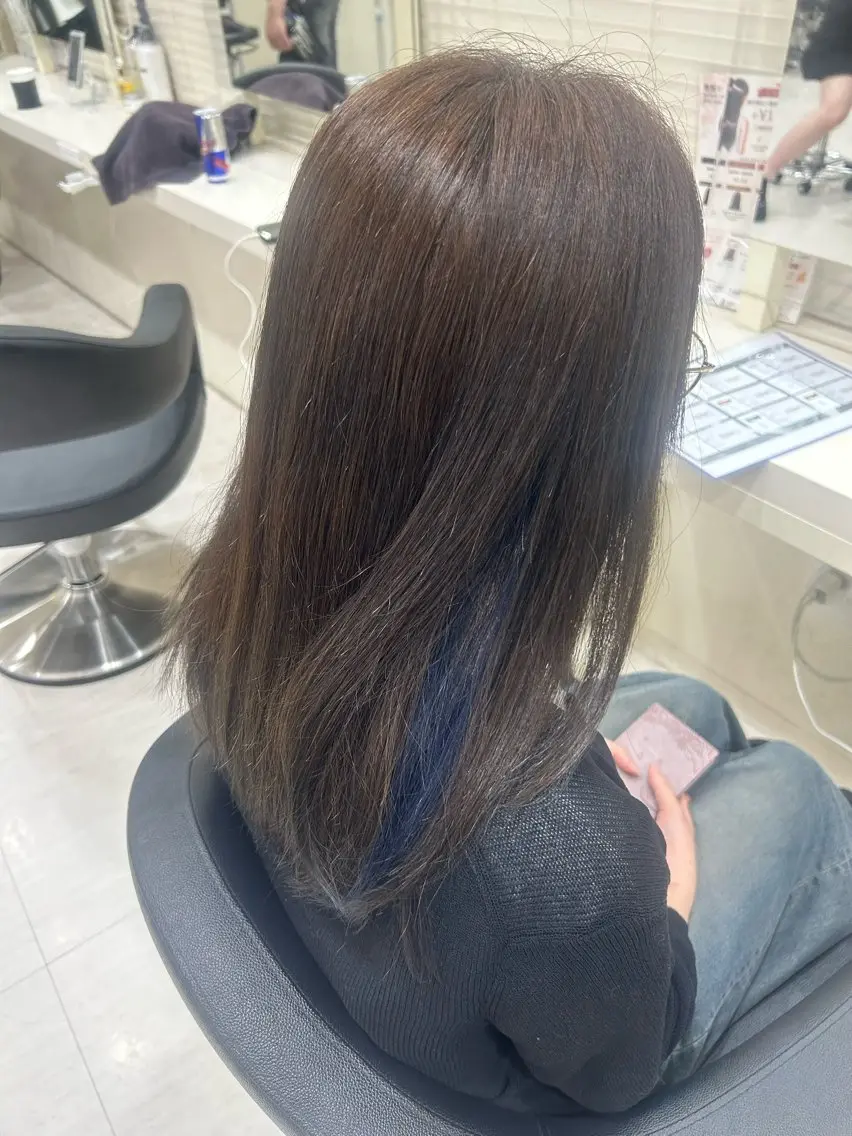 ロング カラー ヘアアレンジ メンズ ヘアカラー トリートメント さくら🍒 暖色カラー/髪質改善のヘアスタイル